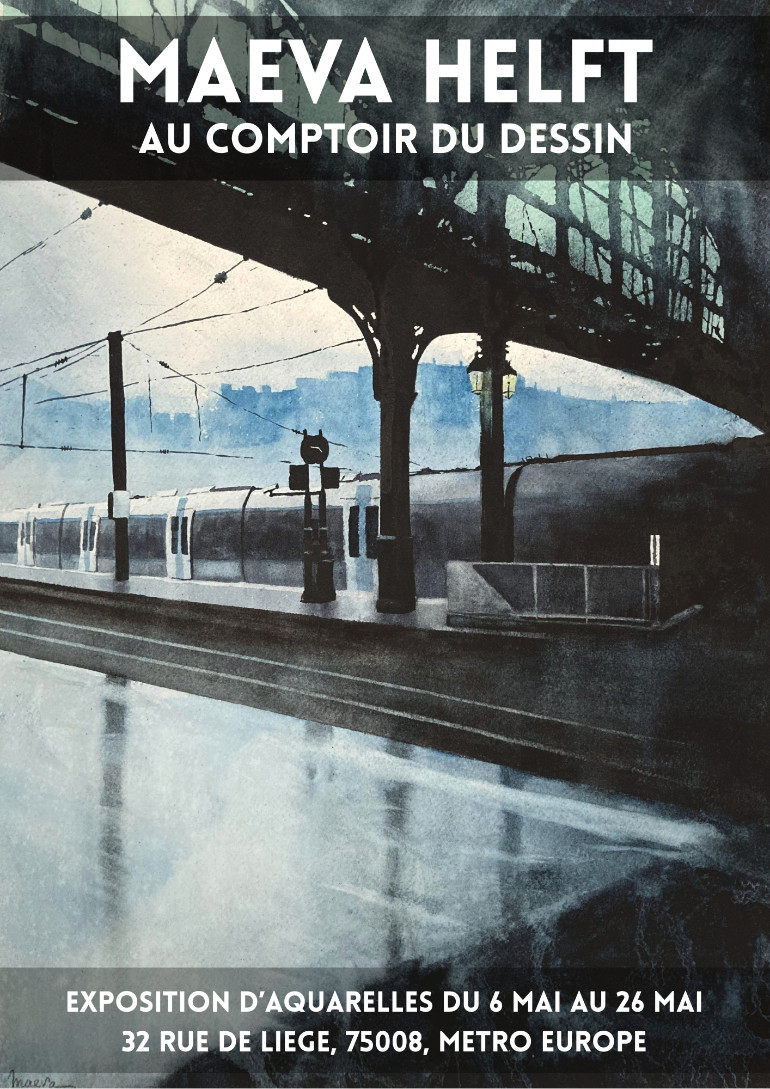 Expo de MaevaHelft au Comptoir du Dessin en mai 2026